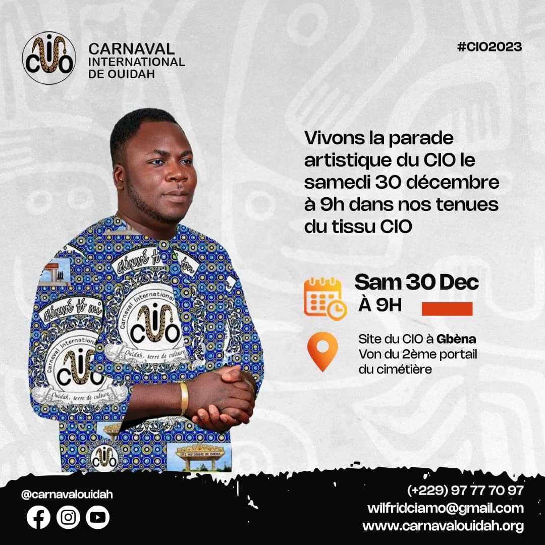 Vive la parade officielle du prestigieux Carnaval International de Ouidah