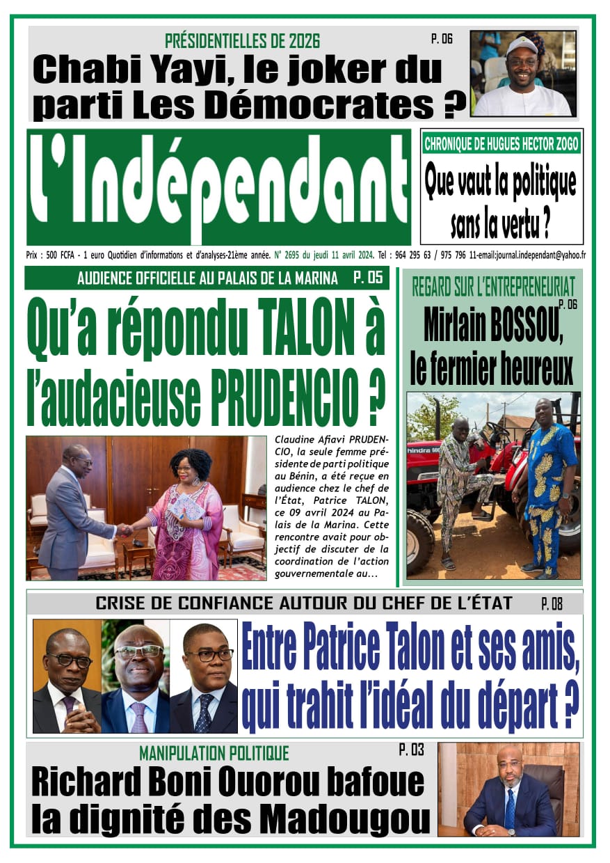 L'Indépendant - Parution numéro 2695 du jeudi 11 avril 2024