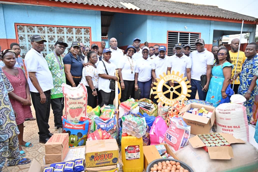 Solidarité rotarienne : Du sourire aux personnes vulnérables dans l'Ouémé