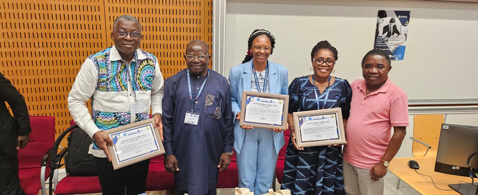Recherche scientifique : La Professeure Judith Glidja M. Tchiakpè hisse le Bénin au sommet du CIMOA 2026